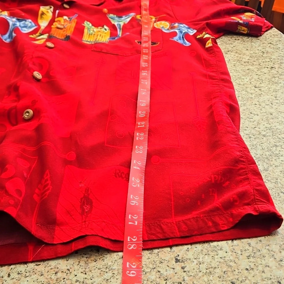 Vintage 80s Paradise Found Hawaiian "Happy Hour" Cocktail Drinks Top Men size L - Picture 10 of 11